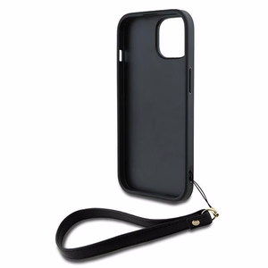 DKNY Wrist Strap Stock Logo Suojakuori iPhone 14 / 15 / 13:lle - Musta