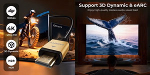 Cable HDMI to HDMI 4K, 1m, 2.0 ver