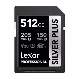Lexar Professional SILVER PLUS SDXC 512 GB -muistikortti