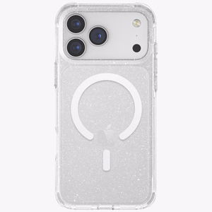 Uniq LifePro Xtreme Magclick Lataussuojakuori iPhone 17 Pro Max:lle - Läpinäkyvä-Glitter