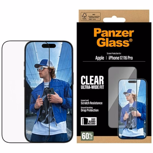 PanzerGlass Ultra-Wide Fit EasyAligner Tempered Glass iPhone 17 / 16 Pro