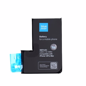 Akku ilman BMS:aa iPhone 12 PRO MAX:lle 3687 mAh Blue Star HQ