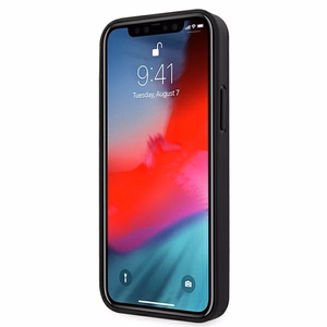 Mercedes Nahka rei'itetty alue Kotelo iPhone 12 mini - musta