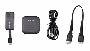 UNITEK V1184A01 AV-jatkin AV-lähetin ja vastaanotin musta