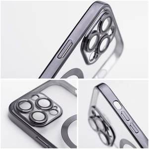 Electro Mag Cover-suojakuori mallille iPhone 17 Pro / 18 Pro, MagSafe-yhteensopiva – musta
