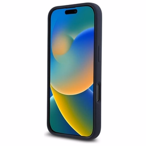 RED BULL suojakuori iPhone 16 Pro, MagSafe-yhteensopiva RBHMP16L24SIOLRV (silikoni, suuri pystylogo), tummansininen