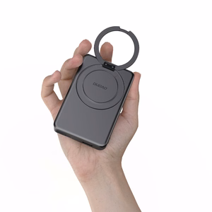 Dudao K28S 20W PD 5000mAh Powerbank MagSafe ja jalusta - Harmaa
