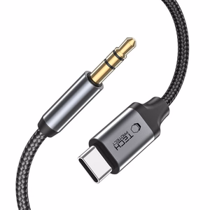 Tech-Protect UltraBoost äänikaapeli USB-C / 3.5mm mini jack 1m - musta