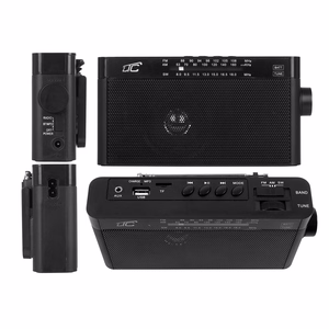 LTC kannettava radio SONA, Bluetooth, USB, TF, musta