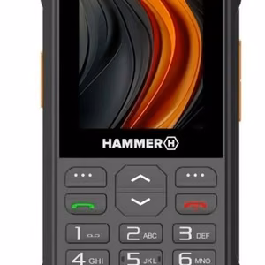 Hammer 6 LTE – 2.4 tuuman näyttö kestävä peruspuhelin, 48 MB RAM, 128 MB, Dual SIM, 3G, Bluetooth 2.1, 2 MP kamera, 2500 mAh, musta