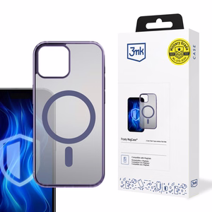 3mk Frosty MagCase violetti Suojakuori Apple iPhone 15:lle - violetti