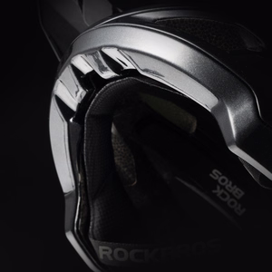 Rockbros LK-99 Mountain Bike Helmet with Adjustable Visor and Magnetic Closure 58-62 cm - Black