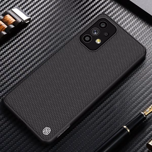 Nillkin Textured Case kestävä vahvistettu tapauksessa geelirunko ja nylon takaisin Samsung Galaxy A73 musta
