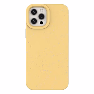 Eco Case Kotelo iPhone 12 Pro silikonisuojus puhelimen suojus Keltainen