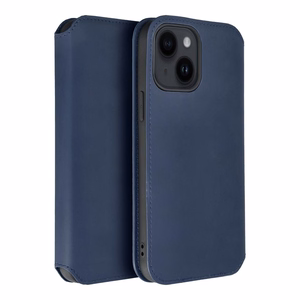 Flip-suojakuori Samsung S24 PLUS:lle Dual Pocket Book laivastonsininen