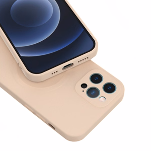TEL PROTECT MagSilicone Suojakuori iPhone 13 Pro Max:lle vaaleanpunainen