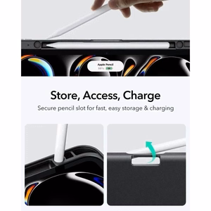 ESR Flip Hybrid Suojakuori iPad Pro 11 5 / 6 / 2024-2025 - Musta