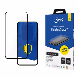 Karkaistu lasi 3mk FlexibleGlass Max musta Samsung Galaxy A35 5G:lle