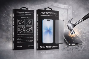 Perfectionists 2.5D Super Strong Matte Tempered Glass Apple iPhone 17 black