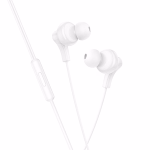 Hoco M114 langalliset nappikuulokkeet USB-C mikrofonilla - valkoinen