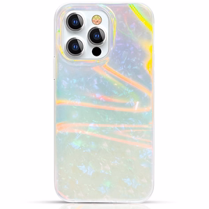 Kingxbar Shell Series ylellinen tyylikäs puhelimen tapauksessa iPhone 13 Pro pearl-mint