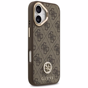 GUESS Suojakuori IPHONE 17 MagSafe GUHMP17SP4GRMDEW (PU W/ 4G Strass Logo) ruskea