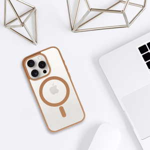 Acrylic Color Magsafe Suojakuori Iphone 13 Pro:lle desert titanium