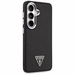 Guess suojakuori Fixed Glitter Triangle MagSafe Samsung Galaxy S26:lle musta