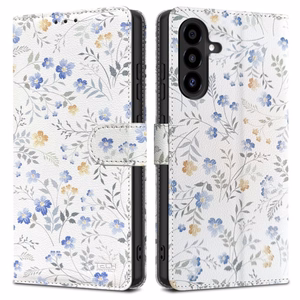 Tech-Protect Lompakkosuojakuori Samsung Galaxy A26 5G / A17 4G / 5G:lle - Daisies with Leaves