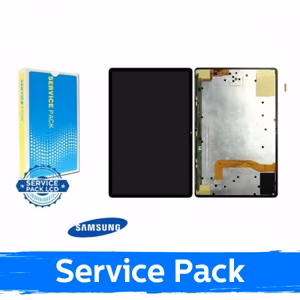 LCD-näyttö yhteensopiva Samsung T970 / T976 Tab S7 Plus 2021 musta (Service Pack)