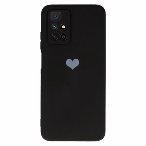 Vennus Silikoninen Heart Suojakuori Xiaomi Redmi 10:lle design 1 musta