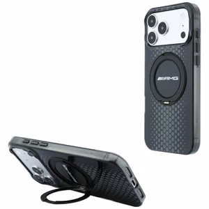 Mercedes AMG IML Double Layer Urban Line -suojakuori laitteelle iPhone 18 Pro Max / 17 Pro Max, rengastuella, MagSafe-yhteensopiva – musta