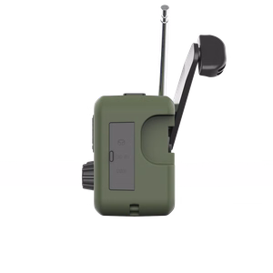 Kruger&Matz kannettava aurinkokäyttöinen SOS-hätäradio, 2000 mAh:n varavirtalähde, taskulamppu ja dynamo