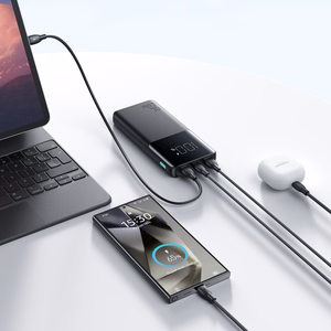 Powerbank 10000mAh Joyroom JR-PBF20 25W + cable 0.25m (black)