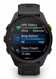Garmin Forerunner 70 3.05 cm (1.2") AMOLED 43 mm digitaalinen 390 x 390 pikseliä kosketusnäyttö musta GPS (satelliitti)