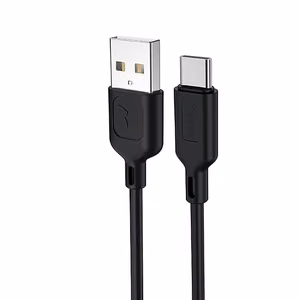KAAPELI T-PHOX FAST TYPE-C 2.4A 1.2M MUSTA