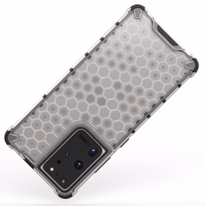 Honeycomb tapauksessa panssaroitu kansi geelirunko Samsung Galaxy S22 Ultra sininen