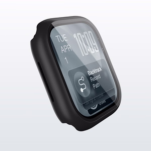 AmazingThing Radix Karkaistu lasi -näytönsuoja kotelolla Apple Watch Series 11 42mm:lle - musta