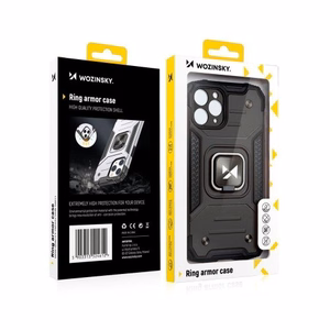 Suojakuori Wozinsky Ring Armor Apple iPhone 13 Pro, hopeinen