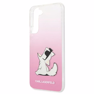 Karl Lagerfeld Choupette Syö tapauksessa Samsung Galaxy S22+ - vaaleanpunainen