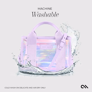 Case-Mate Micro Tote Bag vettä hylkivä olkalaukku, Soap Bubble