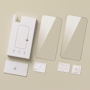 Tech-Protect Glass Fit+ 2-pack karkaistu lasi iPhone 16 Pro Max / 17 Pro Max:lle - läpinäkyvä