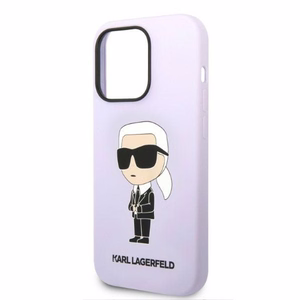 Karl Lagerfeld KLHCP14LSNIKBCU iPhone 14 Pro Suojakuori - Violetti