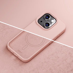 Etteri silikoninen Mag suojakuori iPhone 15 6,1" vaaleanpunainen