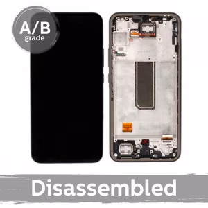 LCD-näyttö yhteensopiva Samsung A346 A34 5G kehyksellä / Lime / (9.5/10 Käytetty)