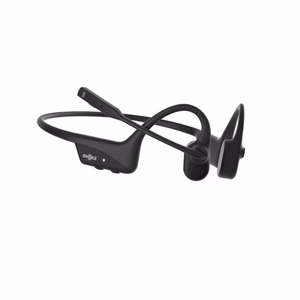SHOKZ OpenComm2 UC 2025 langattomat Bluetooth-luunjohtokuulokkeet videokokouksiin USB-C-latauksella ja USB-C-sovittimella, melunvaimentavalla mikrofonilla, musta
