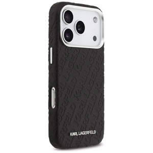 Karl Lagerfeld FW Stamped Karl MagSafe suojakuori iPhone 17 Pro - musta