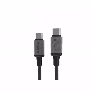X-ONE TitanFlex -datakaapeli – C–C-tyyppinen – 5A, enintään 240W, 1,2 m, musta