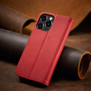 Magneetti Fancy Case tapauksessa iPhone 14 Pro flip kansi lompakko jalusta punainen