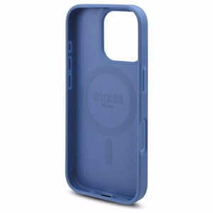 Guess 4G Flowers Print MagSafe Suojakuori iPhone 16 Pro Max:lle - sininen